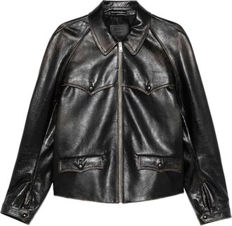 Prada Front-pocket Leather Jacket