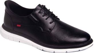 Marc Joseph New York Edward Street Hands Free Technology Leather Perforated Oxford in Black Napa Leather at Nordstrom, Size 10.5