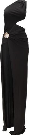 Dsquared2 One-Shoulder Gown - Dames - Avondkleed - Zwart - XS - Kleedjes