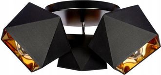 OEM L&aacute;mpara Colgante De Techo Led Con Centro Dorado De Diamante