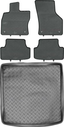 OEM Juego De Alfombrillas De Goma Para Volkswagen Golf Vii Kombi (2012-2020) + Alfombrilla Para El Maletero