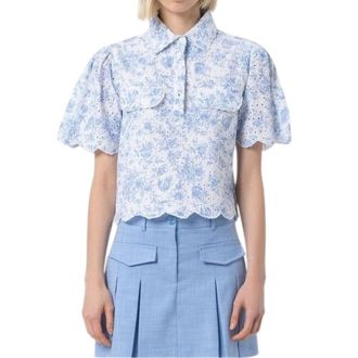 Fracomina Blouses, female, Blue, Size: XL Blouse