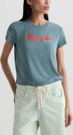 AG - Adriano Goldschmied Sadie Crop T-Shirt in Cheers Hour at Nordstrom, Size X-Large