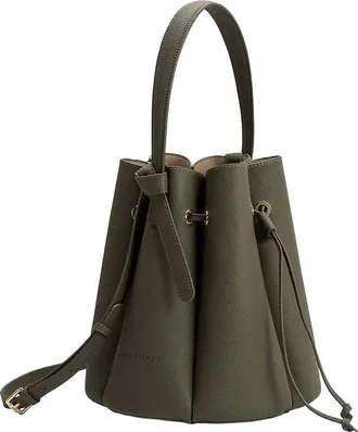 Melie Bianco Womens Laguna Cinched Bag In Olive