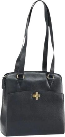 Celine Pre-owned Shoulder Bags, female, Black, Size: ONE SIZE Pre-owned Leather Shoulder Bag