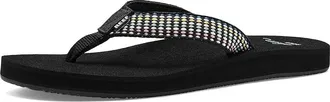 Reef Baja Elana Womens Sandals Black/Frosty : 10 B - Medium, Rubber