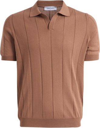 Gran Sasso Tennis Polo - Heren - Polos - Bruin - 3XL - Tops