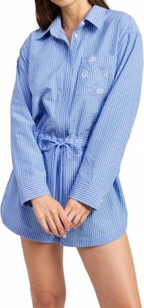 En Saison Amelia Playsuit In Blue White