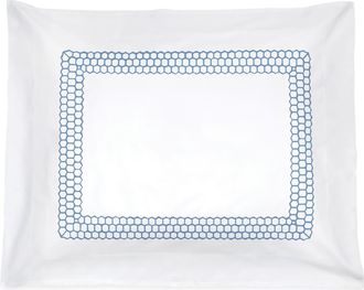 Matouk Liana Pillow Sham in Ocean at Nordstrom, Size Standard