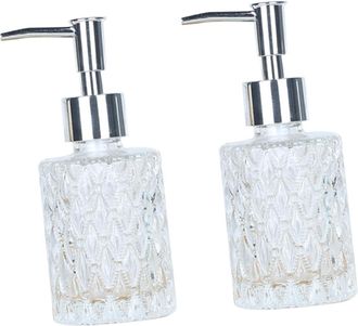 OEM Dispensador De Vidrio Con Bomba Inoxidable Para Gel Y Champ&uacute; (capacidad De 160 Ml)