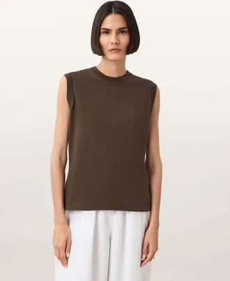 AllSaints Cotton Imogen Sleeveless Tank Top, Size: XS