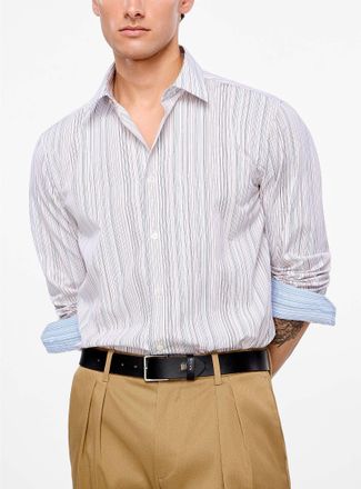 Paul Smith Mens Colourful pinstripes shirt