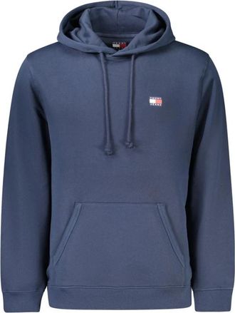 Tommy Hilfiger Blauwe Katoenen Heren Hoodie - Heren - Hoodies - Blauw - S - Katoen - Hoodies & sweatvesten