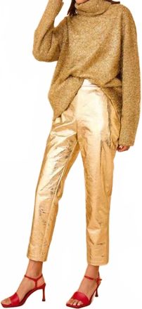 Hunter Bell Haskell Pant In Cracked Gold