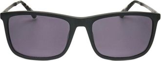 Hackett Mens Black Rectangular Sunglasses HEKS1273