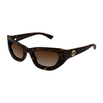 Gucci Sunglasses, unisex, Brown, Size: 52 MM Cat Eye Sunglasses