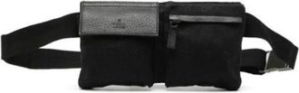 Gucci Pre-owned Belt Bags, female, Black, Size: ONE SIZE Pre-owned GG Canvas Fanny Pack