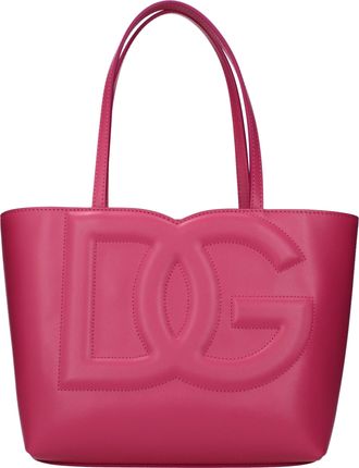 Dolce & Gabbana Dolce&Gabbana Damens Handtaschen Fuchsia/Lila Leder