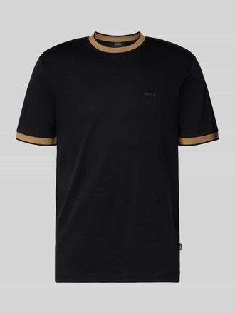HUGO BOSS Slim Fit T-Shirt aus reiner Baumwolle Modell TESSLER 200 in Black, Gr&ouml;&szlig;e L
