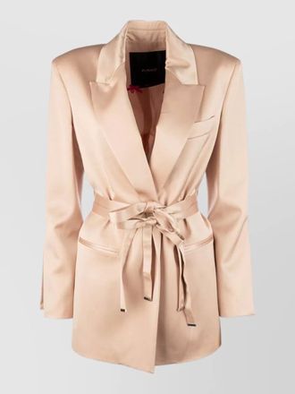 Pinko belted satin blazer