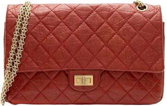 Chanel Red Calfskin Reissue 226 Double Flap Bag (Authentic Pre-Loved)