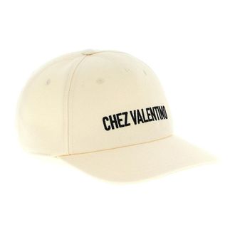 Valentino Garavani Chez Valentino Cap - Heren - Petten - Beige - 58 CM - Katoen - Accessoires