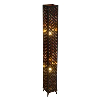 Globo Lighting Piantana Metallo Nichel Satinato, 2 X E27