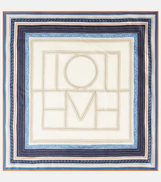 Toteme Printed silk twill scarf