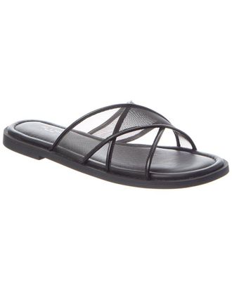 Rag & Bone Geo Cross Strap Mesh & Leather Sandal