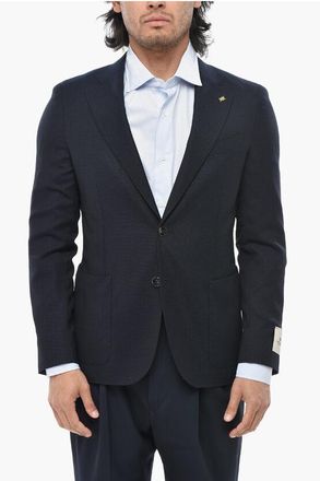 Corneliani CC COLLECTION Virgin Wool Blazer REWARD with Patch Pockets size 50