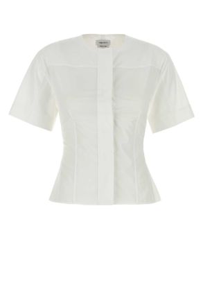 Alexander McQueen Witte Poplin Overhemd