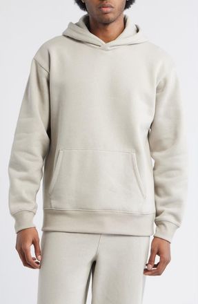 BP. Fleece Hoodie in Grey Owl at Nordstrom, Size Xx-Large
