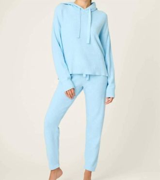 PJ Salvage Sweater Weather Pants Set In Light Sky