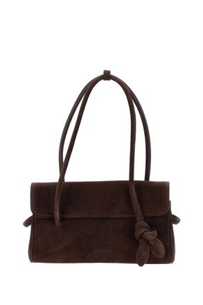 Jacquemus Brown Le Turismo Long Suede Shoulder Bag