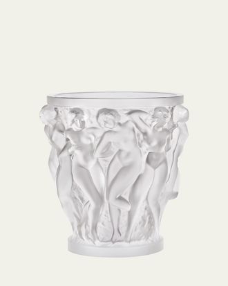 Lalique Clear Crystal Bacchantes Vase