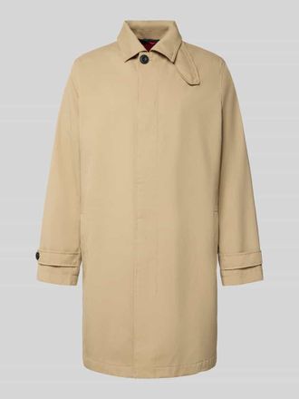 HUGO BOSS Relaxed Fit Trenchcoat mit Baumwoll-Anteil Modell MAVER2431 in Beige, Gr&ouml;&szlig;e M