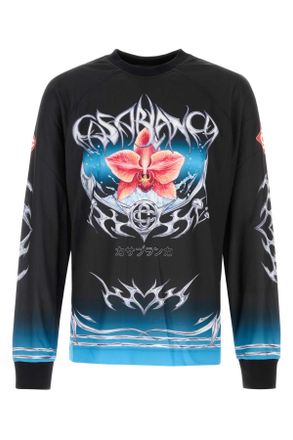 Casablanca Geprinte Polyester T-shirt