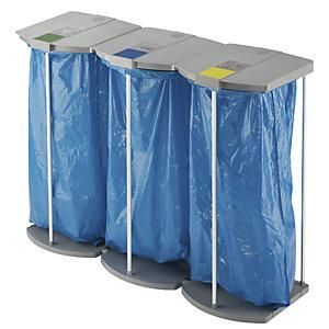 Hailo Soporte Para Bolsas De Basura Con 250 Bolsas De Basura Azules