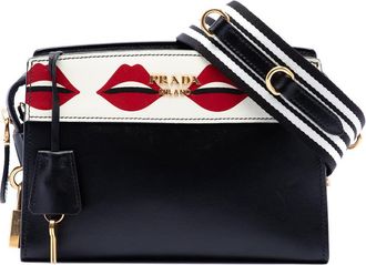 Prada Pre-owned Prada City Calf and Saffiano Lip Print Esplanade Crossbody Ladies 41QKA0GC9LKDDFJG
