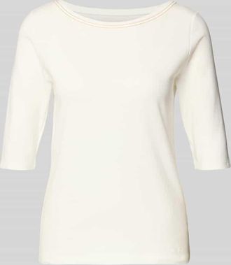 Marc Cain T-Shirt mit Rundhalsausschnitt in Weiss, Gr&ouml;&szlig;e 34