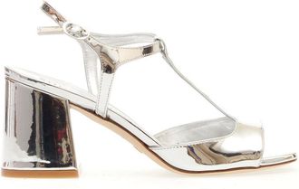 Stuart Weitzman Silver Mirror Sandal