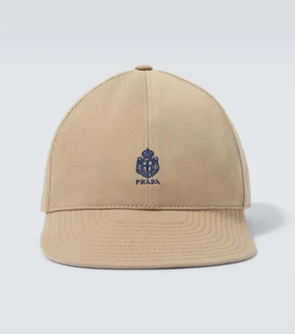 Prada Logo canvas baseball cap