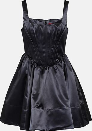 Staud Landscape satin minidress