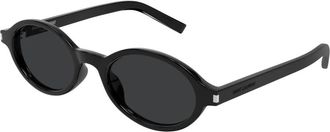 Saint Laurent SL 751 Jeanne Zonnebril - Dames - Zonnebrillen - Zwart - 50 MM - Accessoires