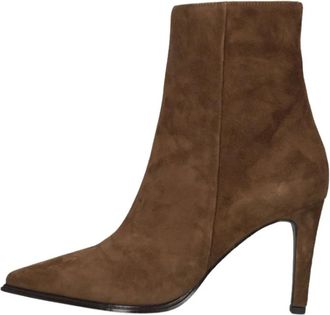 Notre-V Schoenen, Dames, Bruin, 37 EU, Dames Enkellaarsjes 8939