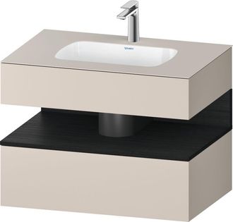 Duravit Qatego Lavabo Encastrado Con Base De Lavabo Consola, - Duravit