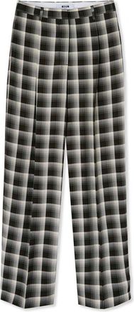 Msgm Brown Viscose Casual Womens Pants