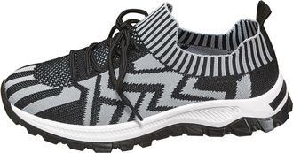 Generic Womens Orthopedic Walking Trainers Women Wide Fit Lightweight Shoes Womens Border Lightweight Sports Shoes New Soft Sole Comfortable Knitted Sports Ru