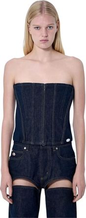 Jean Paul Gaultier Mujer, Camisetas, Azul, Talla: S