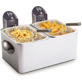 FriFri Frifri - Freidora Doble 2x4.5l 2x3200w Acero Inoxidable - Fi.1998